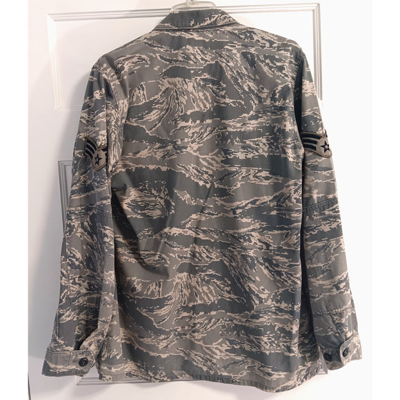 US Military Cargo Jacket 42R Tiger Camo BDU Combat Tactical Air Force Field Coat - Picture 5 of 10